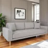 Canapés En Tissu|Canapés 3 Places|AMSTERDAM Canapé 3 places gris clair - 210 cm