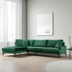 Canapés En Tissu|Canapés 2 Places|SEATTLE Canapé 2 places gris en velours