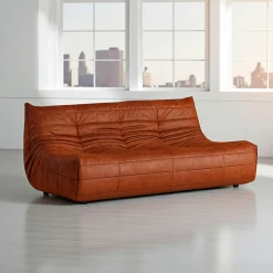 Canapés En Tissu|ARVEN Canapé 2 places velours bleu nuit plissé 145 cm