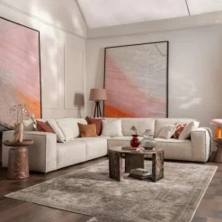 Canapés 3 Places|Canapés En Tissu|SEMPIONE Canapé blanc 2 places