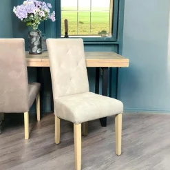 Univers Déco·Scandinave Hygge|Univers Déco·Maison De Campagne|DENVER Canapé convertible en bois recyclé coussins taupe