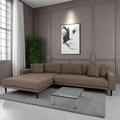 Canapés 3 Places|Canapés D'Angle|AMSTERDAM Canapé d'angle beige sable - côté droit, 290 cm