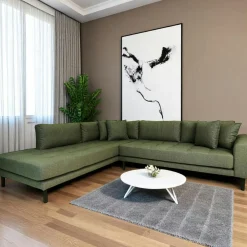 Canapés 3 Places|Canapés D'Angle|AMSTERDAM Canapé d'angle bleu nuit - côté droit, 257 cm