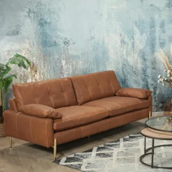 Canapés En Tissu|Canapés 3 Places|MILO Canapé d'angle gris clair - dossier inclinable, côté gauche