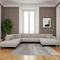 Canapés 3 Places|Canapés D'Angle|AMSTERDAM Canapé panoramique bleu nuit - côté droit