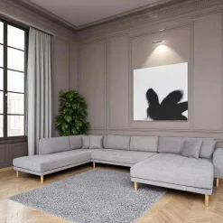 Canapés Marron|Canapés En Tissu|AMSTERDAM Canapé panoramique marron - côté gauche, 370 cm