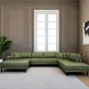 Canapés D'Angle|Canapés 3 Places|AMSTERDAM Canapé panoramique vert nature - côté gauche