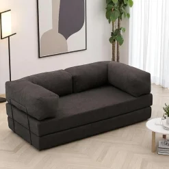 Canapés 2 Places|Canapés Convertibles|ALTEA Canapé-lit anthracite confort, 190 cm