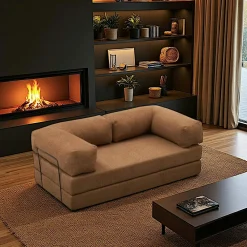 Canapés Marron|Canapés 2 Places|ALTEA Canapé-lit marron confort, 190 cm