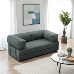 Canapés En Tissu|Canapés 2 Places|ALTEA Canapé-lit vert confort, 190 cm