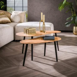 Chaises Velours|Chaises Contemporaines|MALANG Chaise à rayures velours taupe (lot de 2)