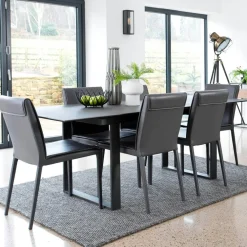 Meubles De Cuisine·Chaises|Chaises Capitonnées|LIGURIE Chaise contemporaine pivotante moutarde (lot de 2)