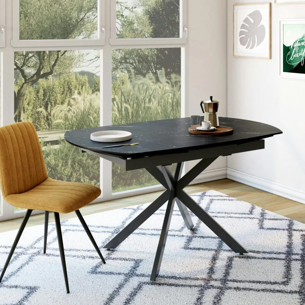 Meubles De Cuisine·Chaises|Chaises Capitonnées|LIGURIE Chaise contemporaine pivotante anthracite (lot de 2)