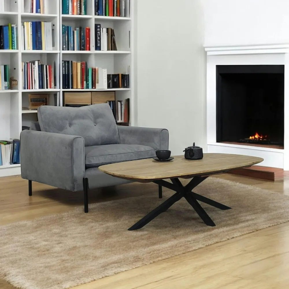 Meubles De Cuisine·Chaises|Chaises Capitonnées|LIGURIE Chaise contemporaine pivotante grise (lot de 2)