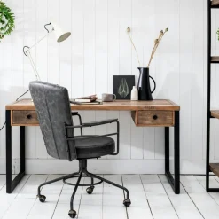 Chaises Capitonnées|Chaises Contemporaines|LIGURIE Chaise contemporaine pivotante lagon (lot de 2)