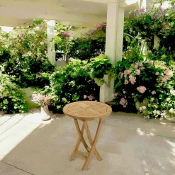 Chaises De Jardin|SUMMER Chaise de jardin en teck et textilène taupe avec accoudoirs (lot de 2)