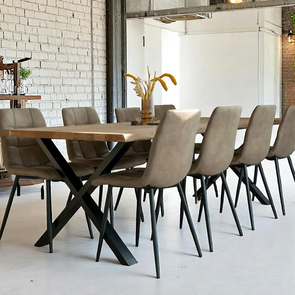 Meubles De Cuisine·Chaises|BERLIN Chaise de salle à manger noire (lot de 2)