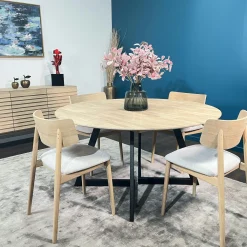 Chaises En Bois|Chaises Contemporaines|COLOGNE Chaise en bois moderne (finition chêne blanc)