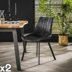 Chaises Bouclettes|Chaises Contemporaines|Melbourne Chaise en bouclette beige (lot de 2)