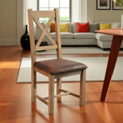 Meubles De Cuisine·Chaises|Chaises Scandinaves|Fjord Chaise en chêne massif (lot de 2)