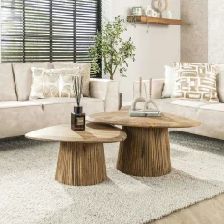 Chaises Contemporaines|Meubles De Cuisine·Chaises|LOMBARDIE Chaise en tissu écru motif damier (lot de 2)