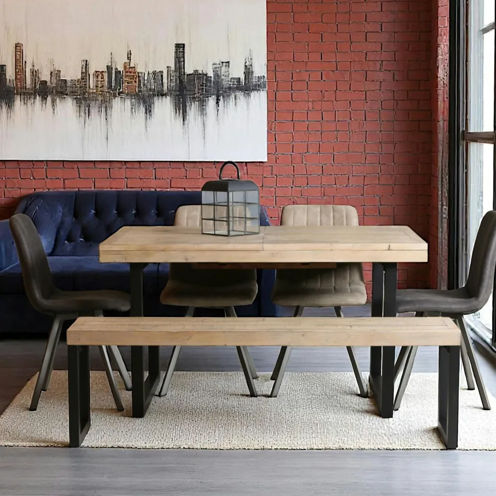 Meubles De Cuisine·Chaises|Chaises Capitonnées|IENA Chaise en tissu côtelé bleu pétrole (lot de 2)