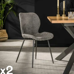 Meubles De Cuisine·Chaises|Chaises Capitonnées|Melbourne Chaise en velours jaune moutarde (lot de 2)