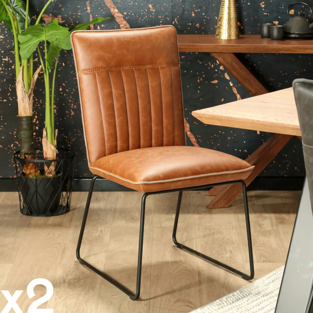 Meubles De Cuisine·Chaises|Chaises Capitonnées|ARLINGTON Chaise grise en velours (lot de 2)