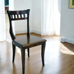 Chaises En Bois|Meubles De Cuisine·Chaises|Maori Chaise Hévéa style colonial 44x49x89cm