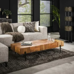 Univers Déco·Maison De Campagne|Univers Déco·Loft Industriel|SALERNE Chaise industrielle marron (lot de 2)