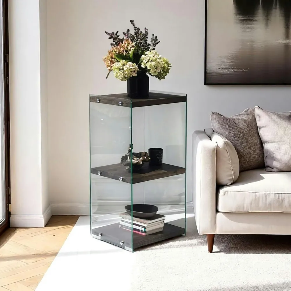 Chaises En Bois|Chaises Contemporaines|DILI Chaise médaillon grise - style moderne (lot de 2)