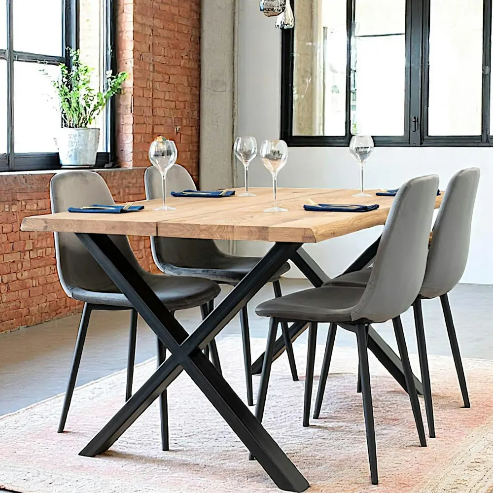 Chaises Contemporaines|Meubles De Cuisine·Chaises|AMSTERDAM Chaise pivotante blanc sable avec couture (lot de 2)