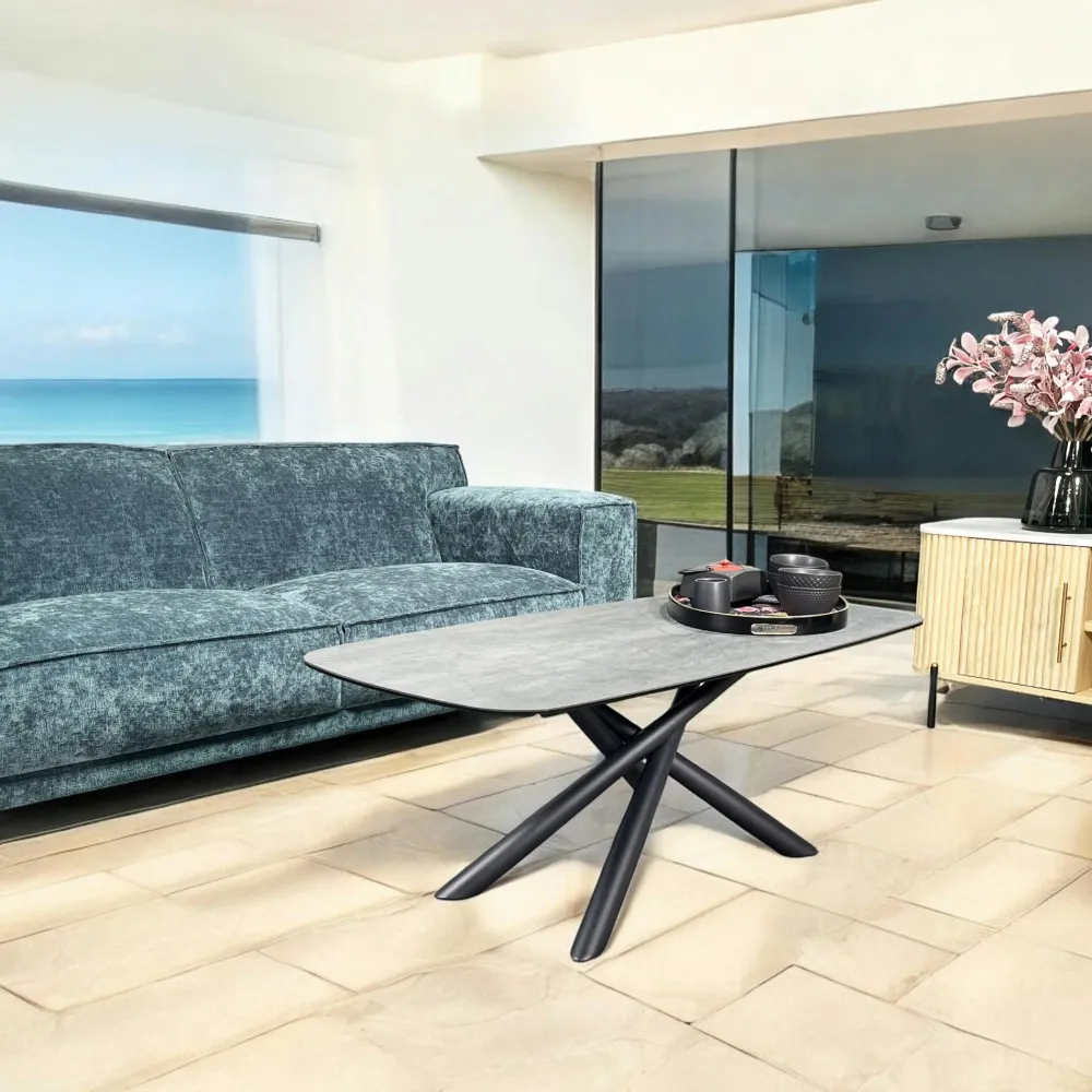 Chaises Capitonnées|Chaises Contemporaines|IENA Chaise rotative tissu kaki (lot de 2)