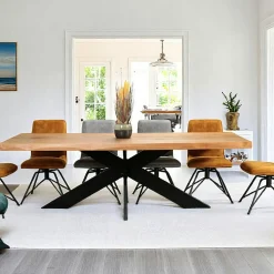 Meubles De Cuisine·Chaises|Chaises Velours|MALMOE Chaise rouille avec poignée (lot de 2)