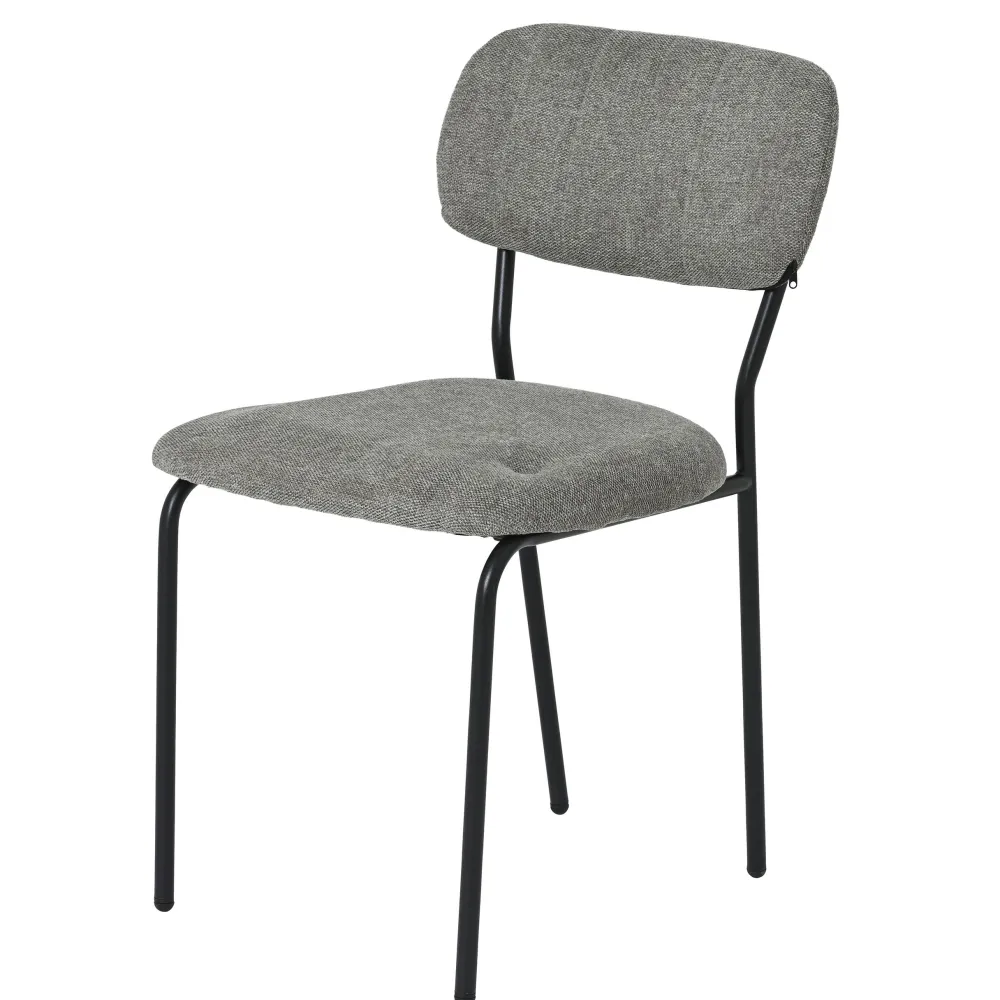 Meubles De Cuisine·Chaises|Chaises Vintage|MALANG Chaise tissu vert foncé style écolier (lot de 2)