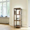 Meubles De Salon·Colonnes De Rangement|Meubles De Rangement·Colonnes De Rangement|Helena Colonne Etagère Hévéa 3 étagères 45x45x128cm