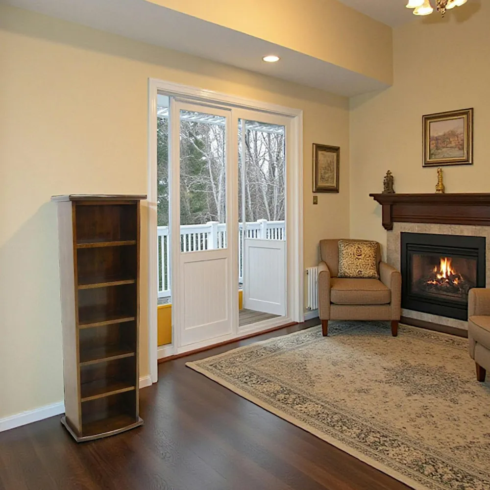 Meubles De Salon·Colonnes De Rangement|Meubles De Rangement·Colonnes De Rangement|Tradition Colonne range CD 6 compartiements hévéa 37x24x104cm