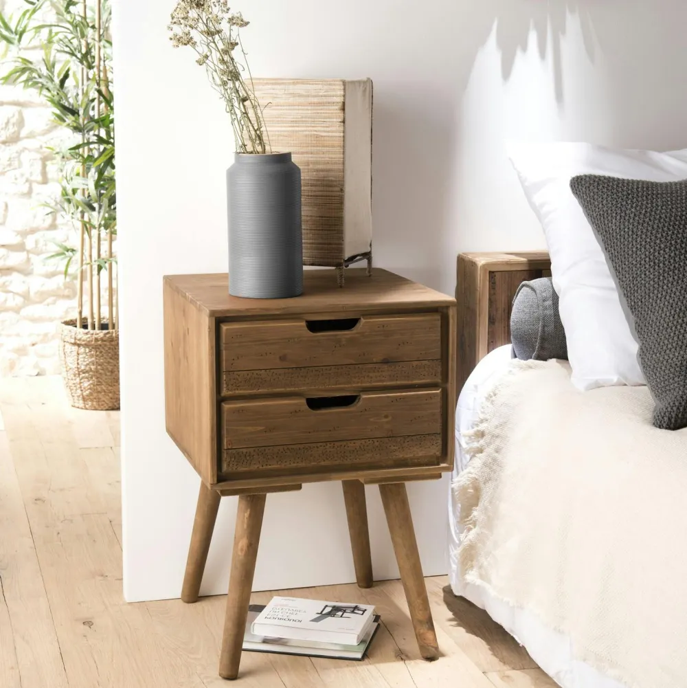 Univers Déco·Maison De Campagne|Commodes Scandinaves|LIMA Commode de chambre en bois de sapin 8 tiroirs