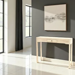 Consoles Avec Tiroirs|Consoles Avec Tiroir|Maori Console 1 tiroir hévéa 100cm