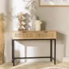 Consoles Avec Tiroirs|Consoles Avec Tiroir|PALMA Console 2 tiroirs en cannage rotin naturel