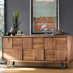 Consoles En Bois|Consoles En Bois|JENA Console d'entrée avec rangement - 3 niches