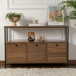 Consoles En Bois|Consoles En Bois|JENA Console d'entrée avec rangement - 3 niches