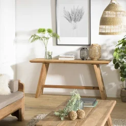 Univers Déco·Maison De Campagne|Consoles En Bois|DENVER Console d'entrée en bois recyclé 160 cm