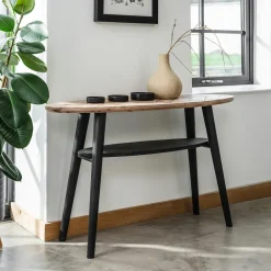 Consoles Vintage|Consoles En Bois|FAGA Console d'entrée en bois recyclé FSC motif chevron