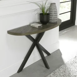 Consoles En Bois|Consoles En Bois|ARLINGTON Console d'entrée en marqueterie de chêne