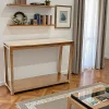 Consoles En Bois|Consoles En Bois|Olga Console double plateaux hévéa 115CM