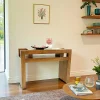 Consoles En Bois|Consoles En Bois|Olga Console Hévéa 2 niches intégrées dans son double plateaux 110x40x78cm
