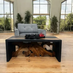 Consoles En Bois|Consoles En Bois|Arizona Console racine de teck contour bois noir