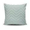 Textile·Coussins|IZMIR Coussin bleu motif graphique