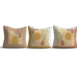 Textile·Coussins|IZMIR Coussin déco – fleurs et oiseaux (lot de 3)